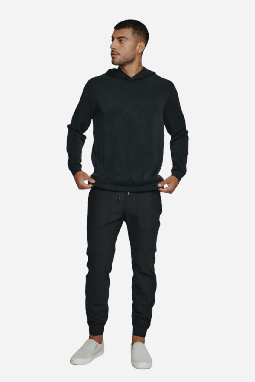 7 Diamonds Rev Hoodie in Black – detail