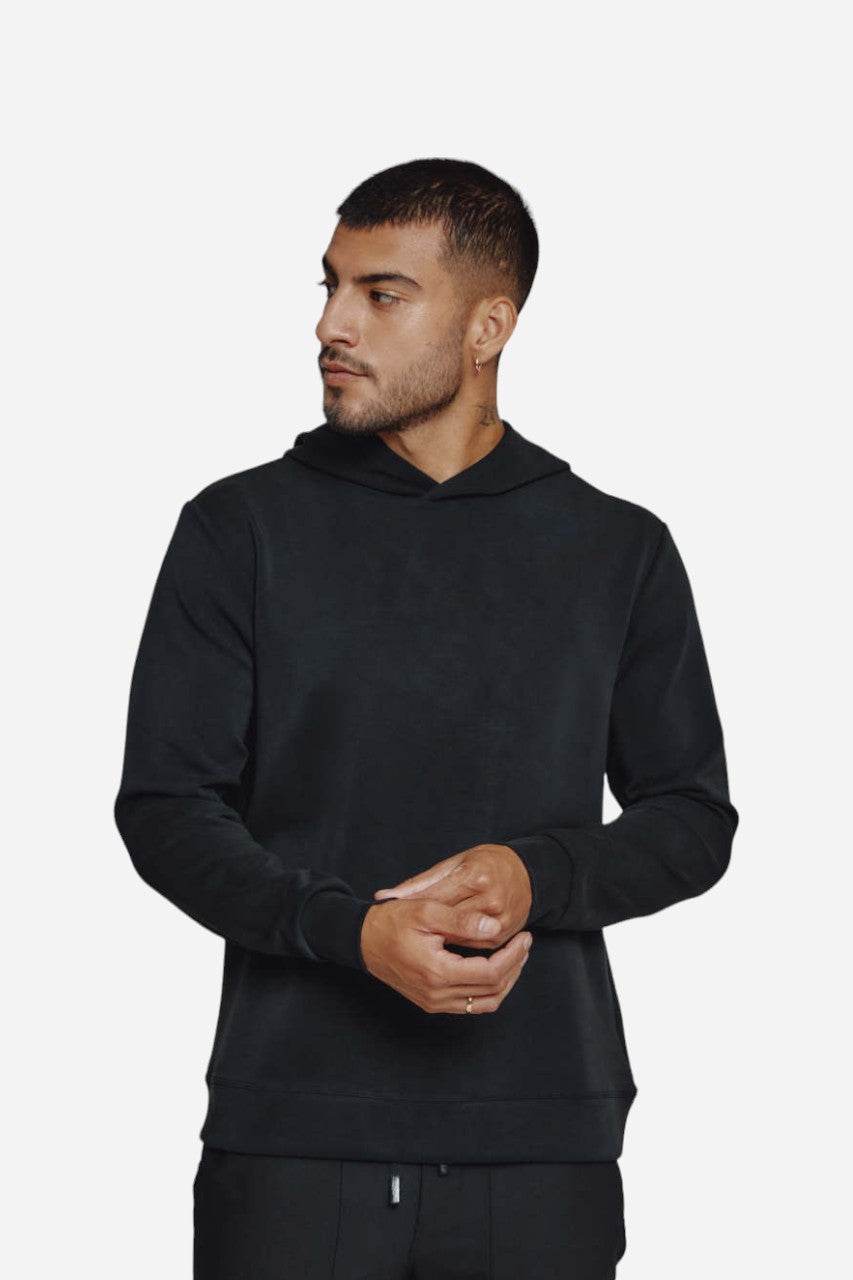 7 Diamonds Rev Hoodie in Black – front view