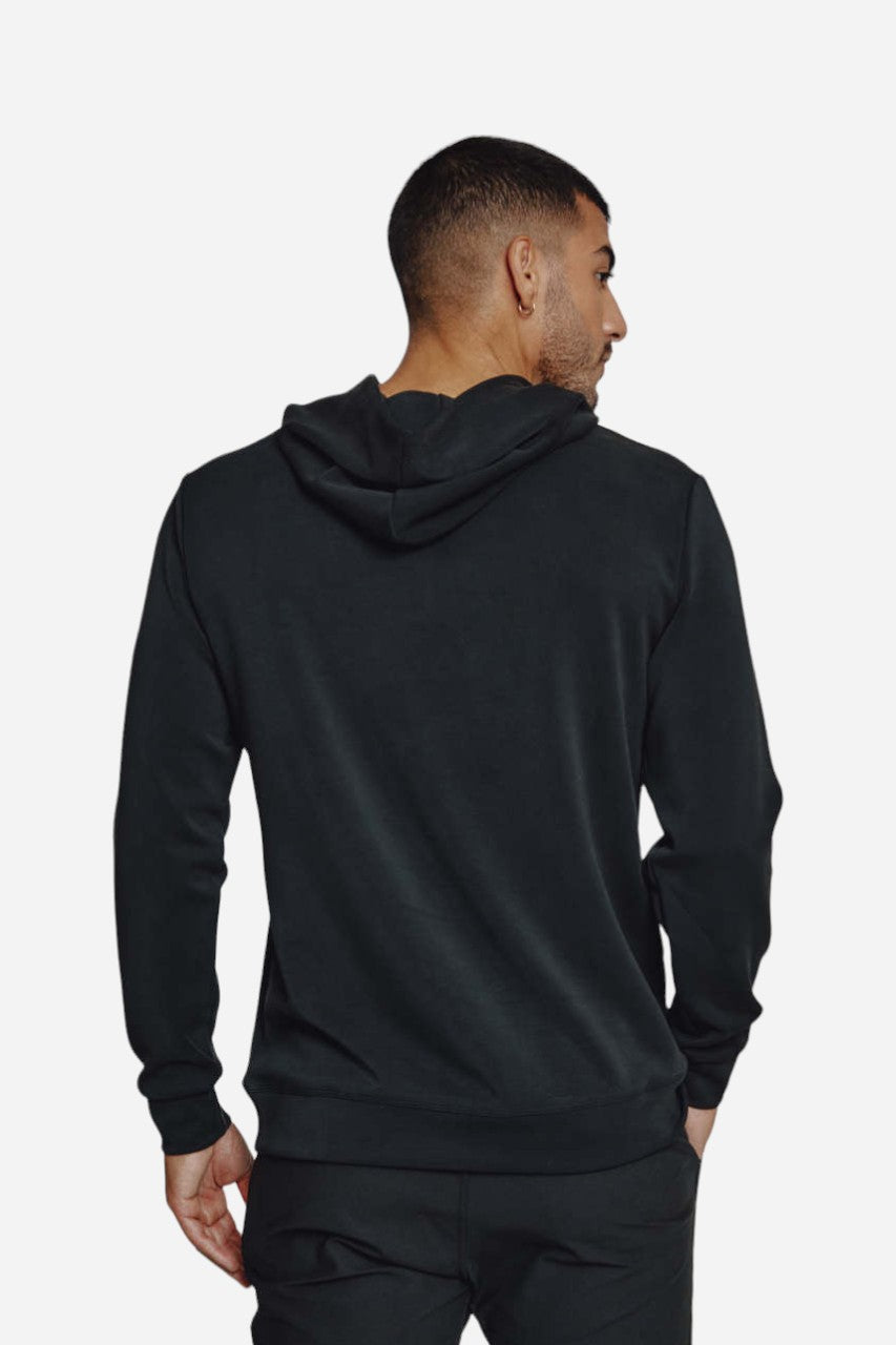 7 Diamonds Rev Hoodie in Black – side view