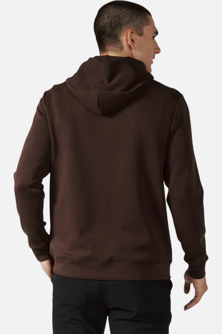 7 Diamonds Rev Hoodie in Bordeaux – detail