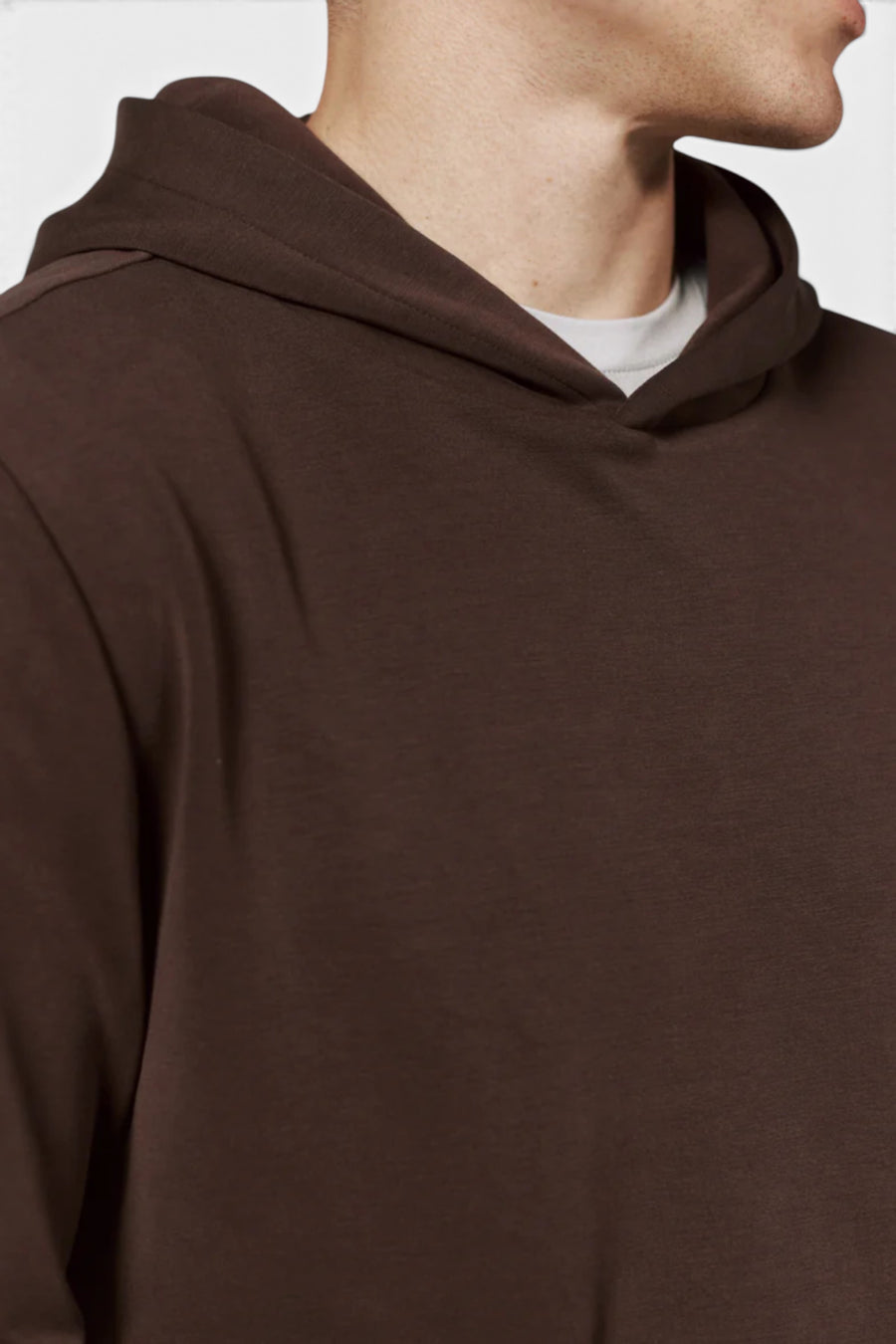7 Diamonds Rev Hoodie in Bordeaux – side view