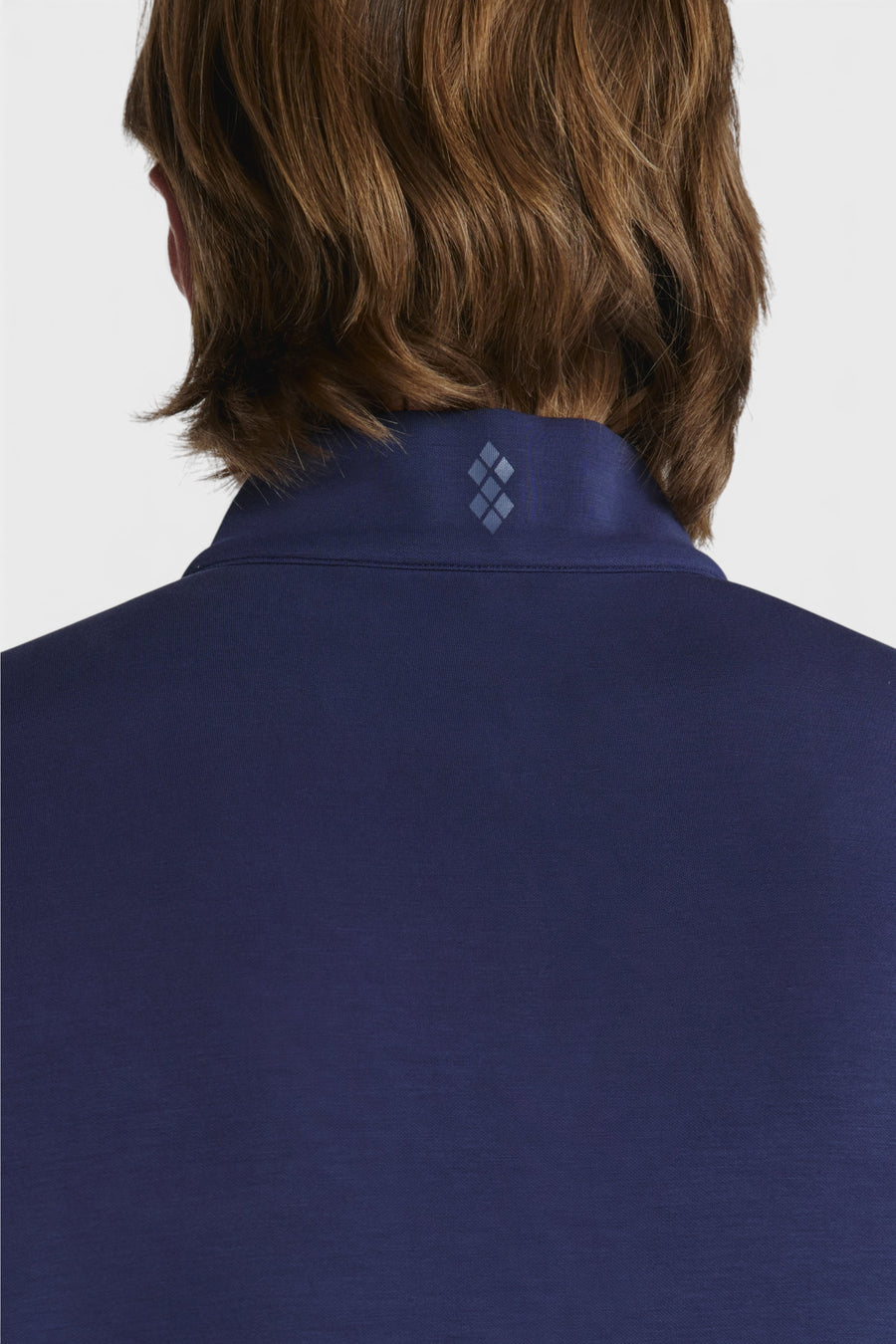7 Diamonds REV Modal Quarter-Zip in Island Blue – detail