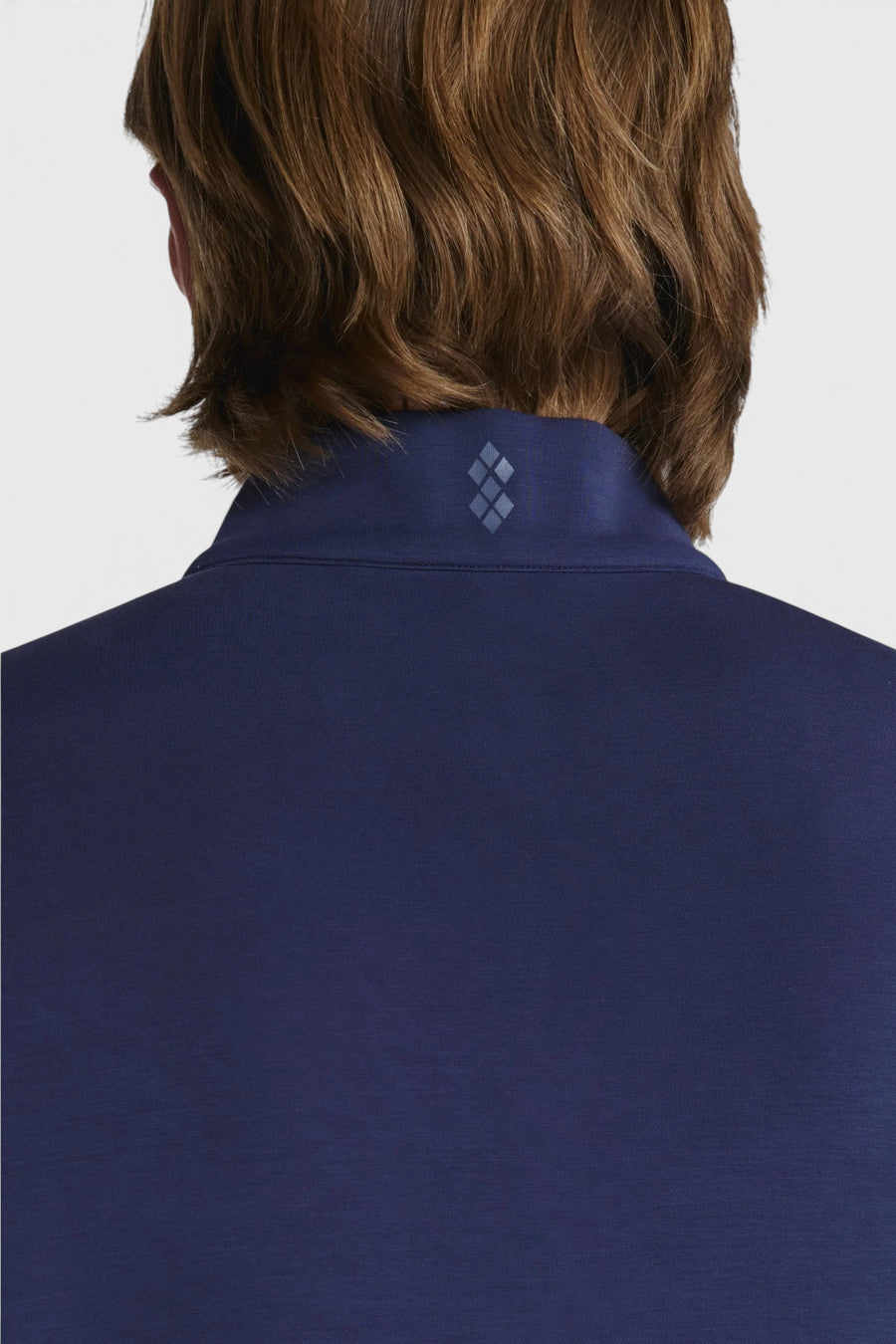 7 Diamonds REV Modal Quarter-Zip in Island Blue – detail