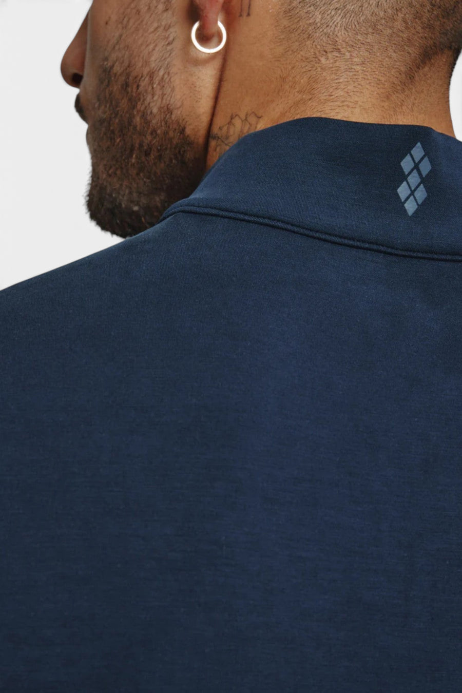 7 Diamonds Rev Quarter-Zip in Navy – back view