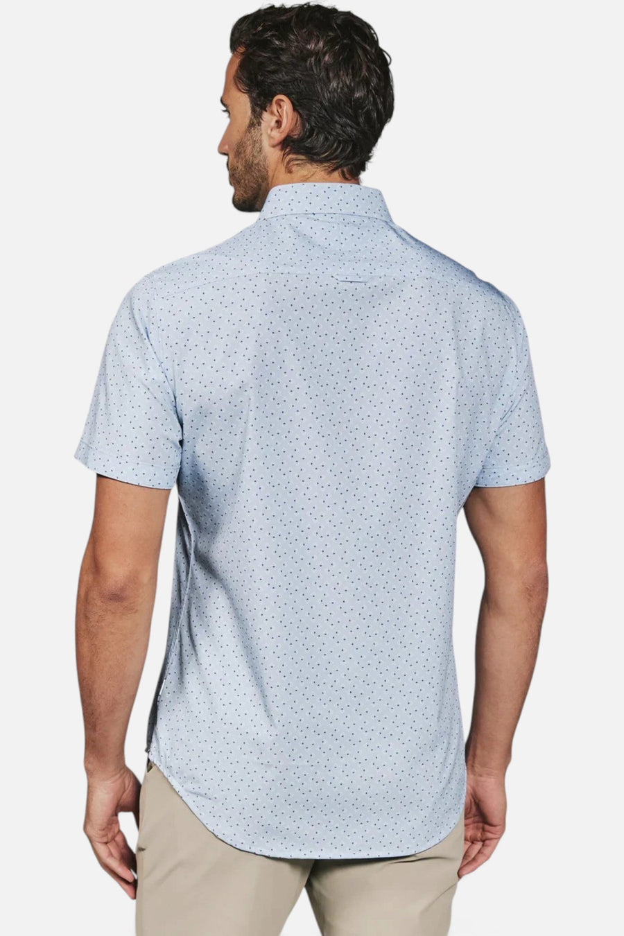 7 Diamonds Seager Button Up Shirt in Light Blue – side view