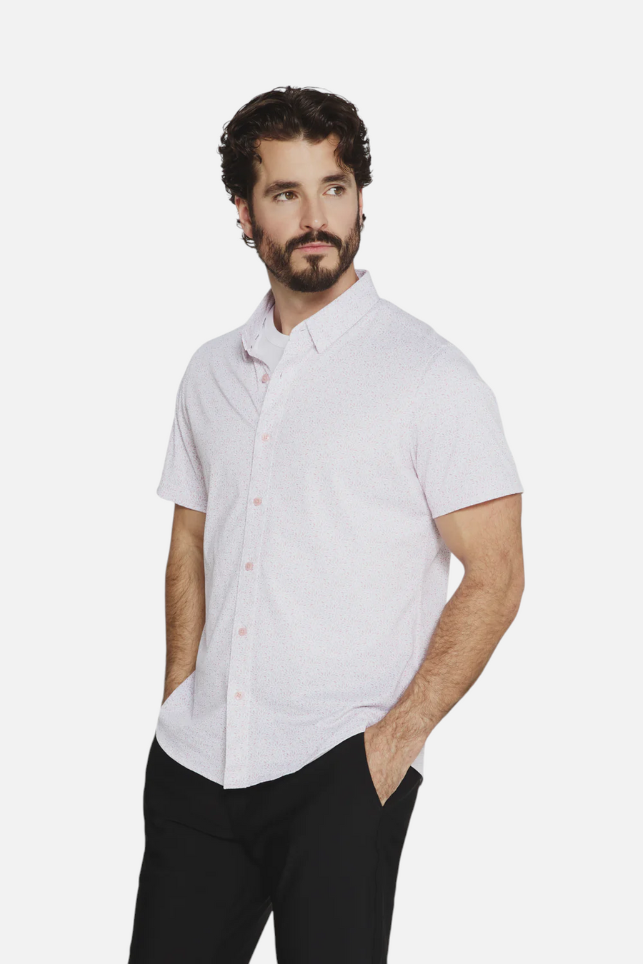 7 Diamonds Solen Short Sleeve in Rose – front view