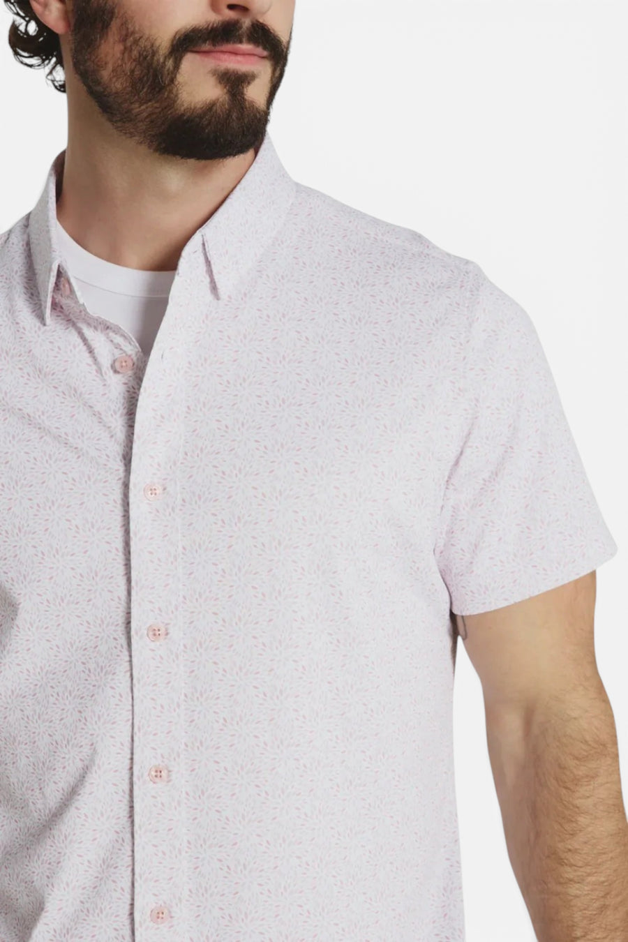 7 Diamonds Solen Short Sleeve in Rose – side view