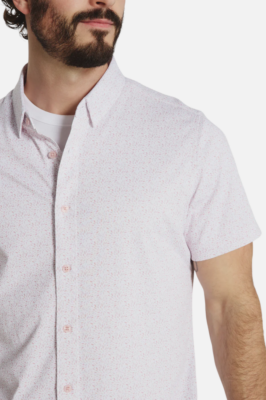 7 Diamonds Solen Short Sleeve in Rose – side view