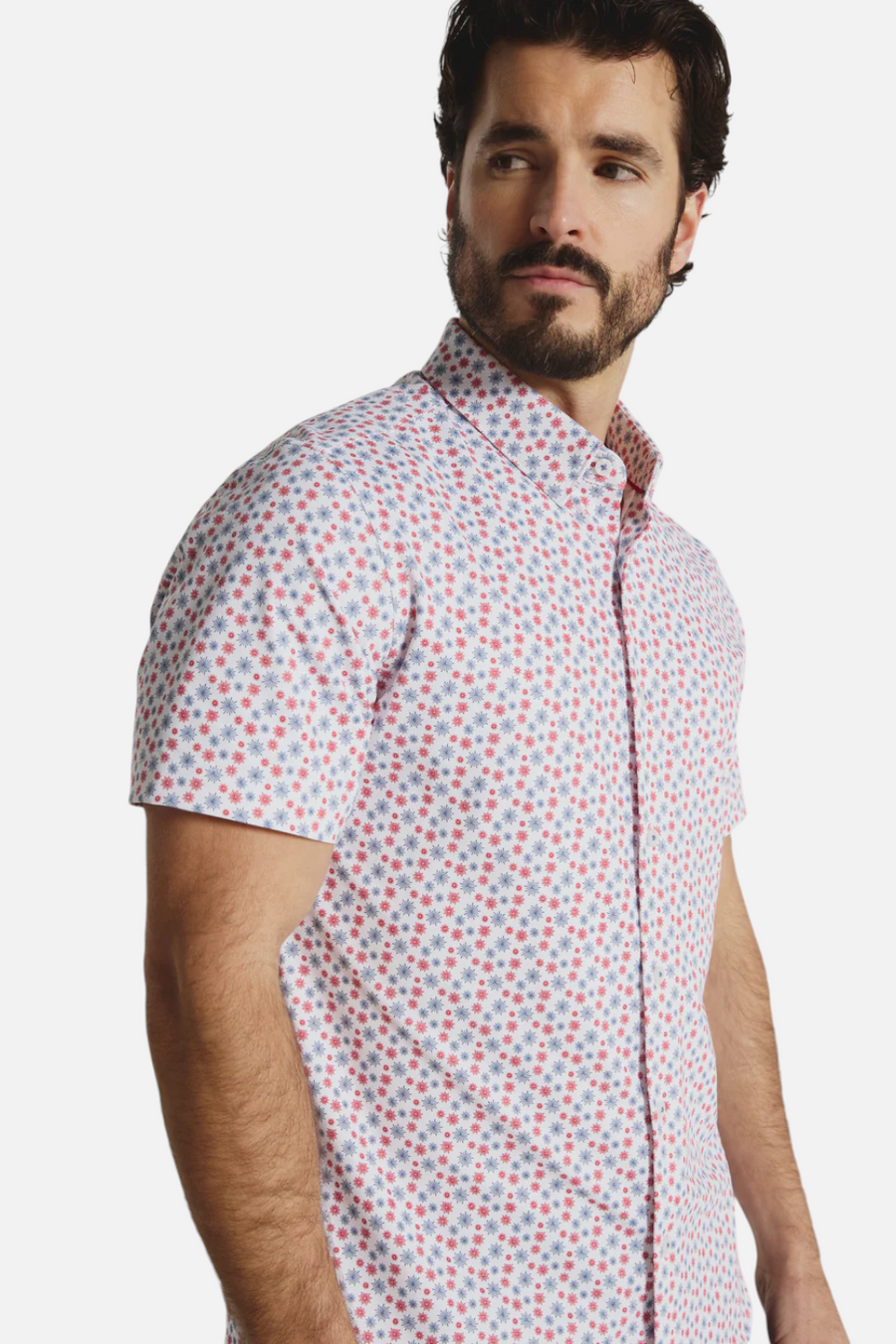 7 Diamonds Sundrift Short Sleeve in White – back view
