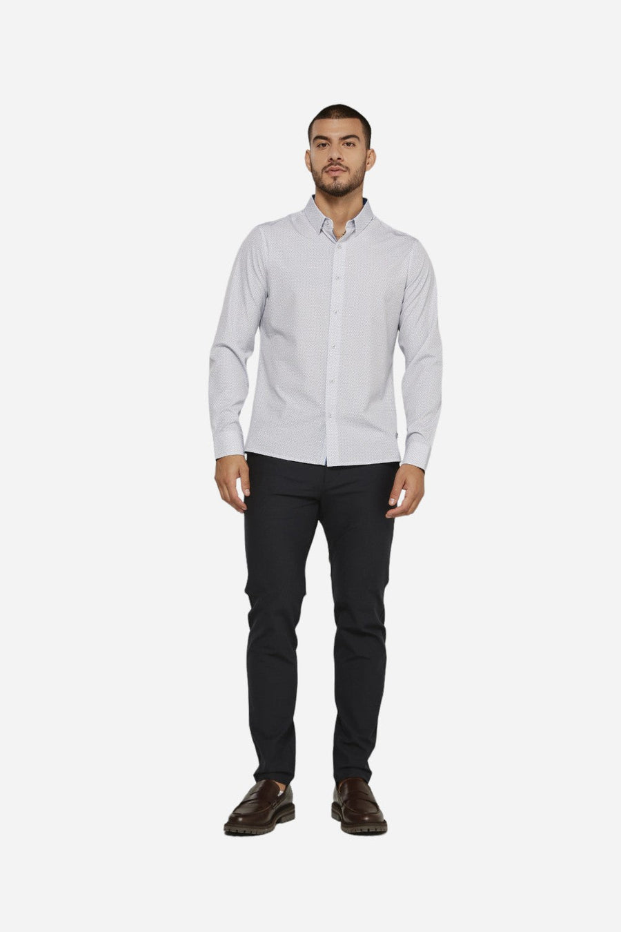 7 Diamonds Willem Long Sleeve White – side view