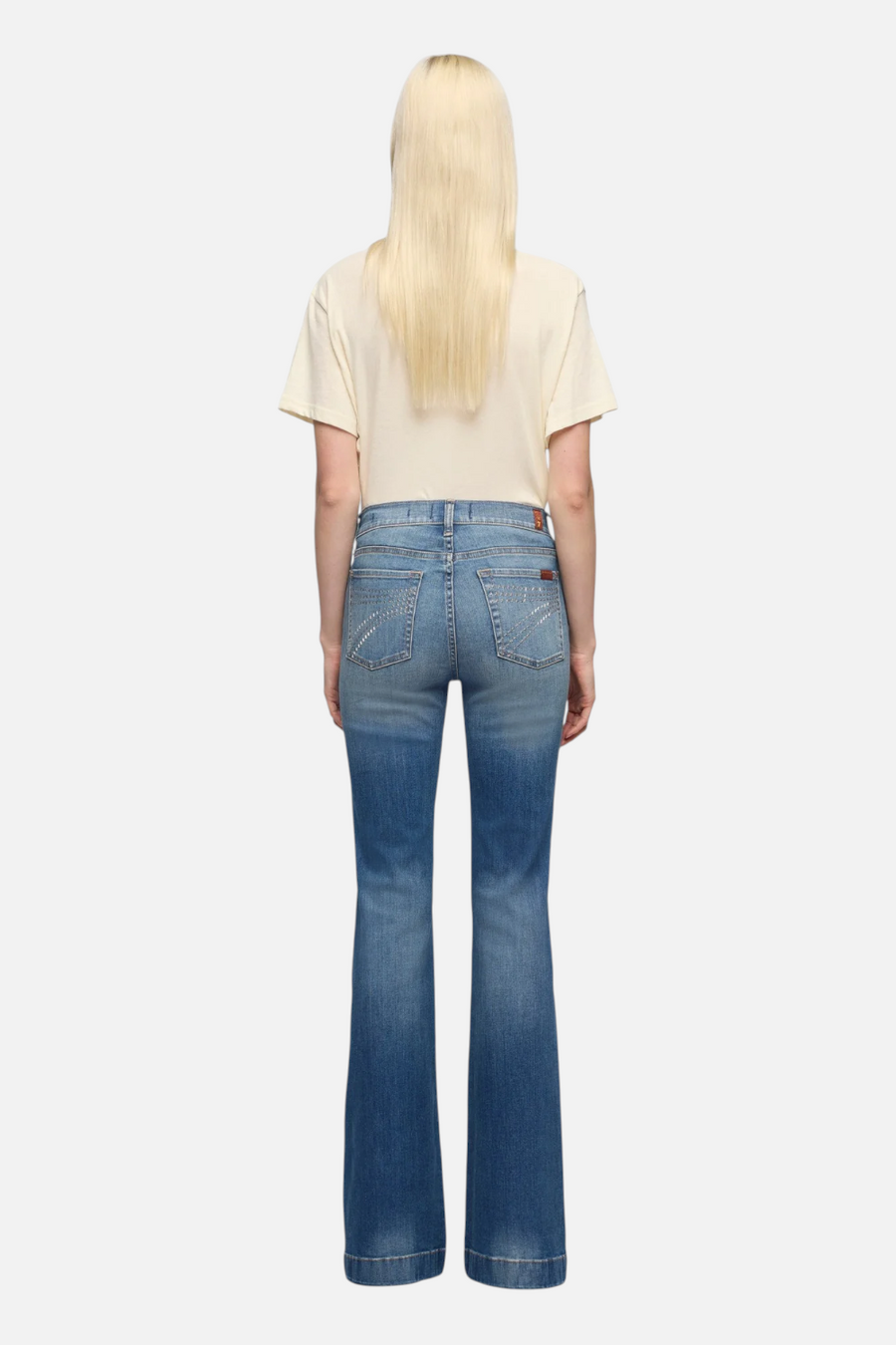 7 For All Mankind Dojo Jeans in Faded Echo – side view