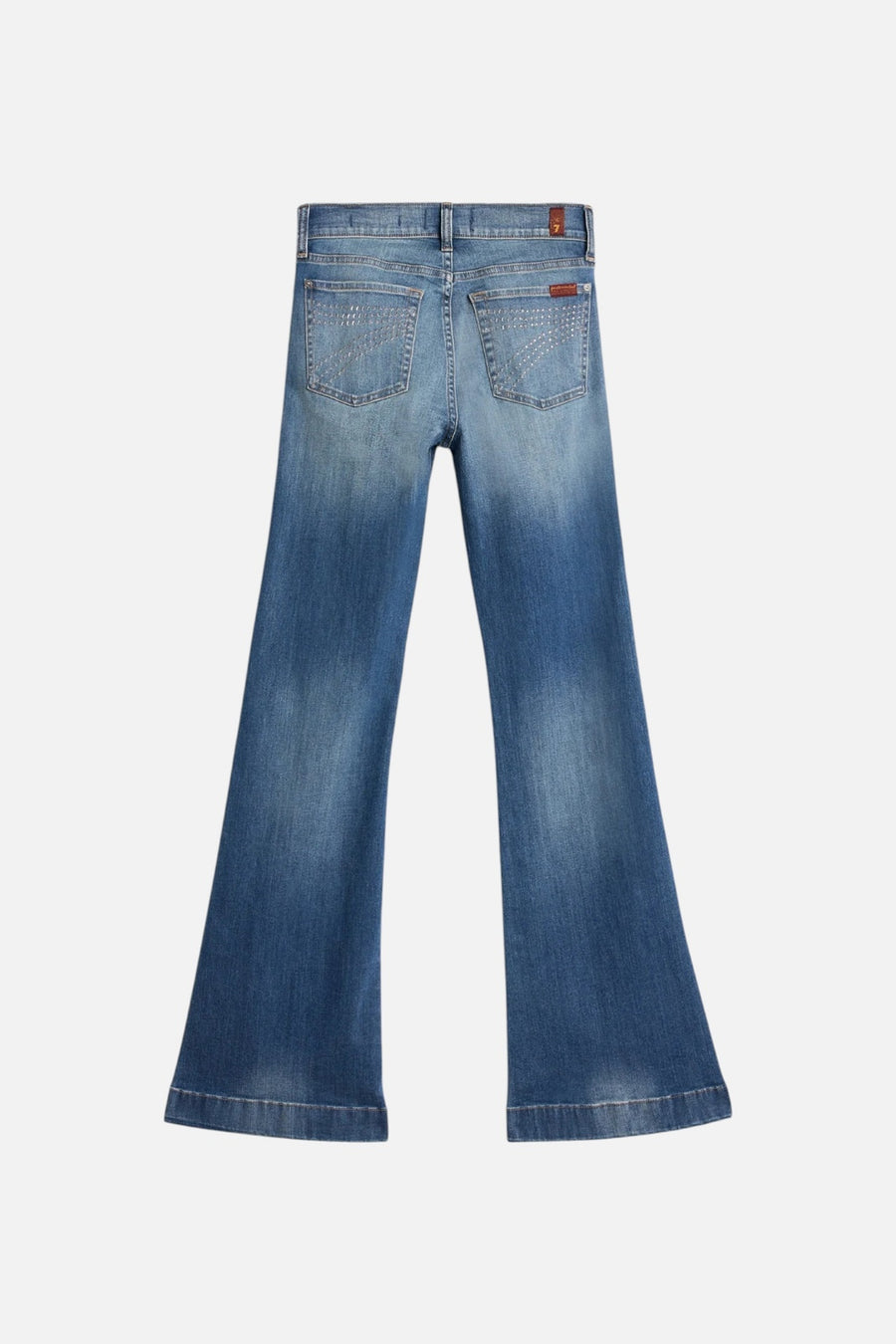7 For All Mankind Dojo Jeans in Faded Echo – back view