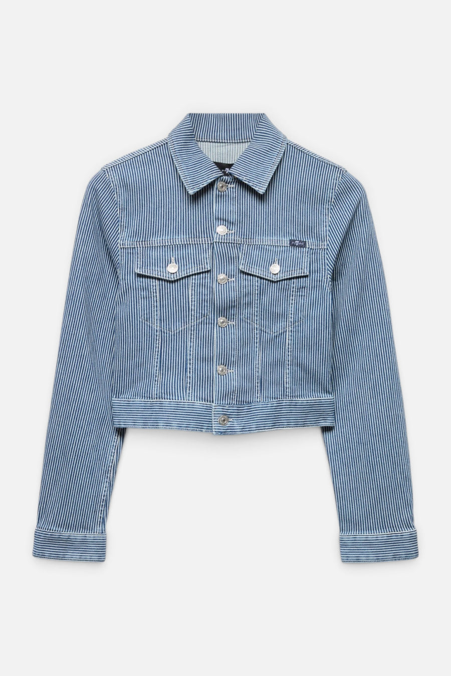 7 For All Mankind Shrunken Jacket in Portside – flat lay