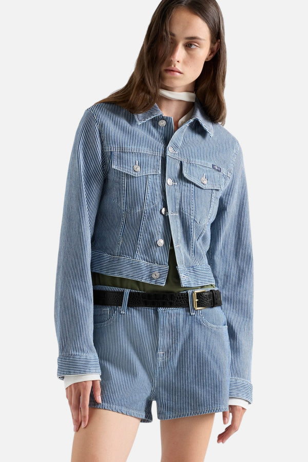 7 For All Mankind Shrunken Jacket in Portside