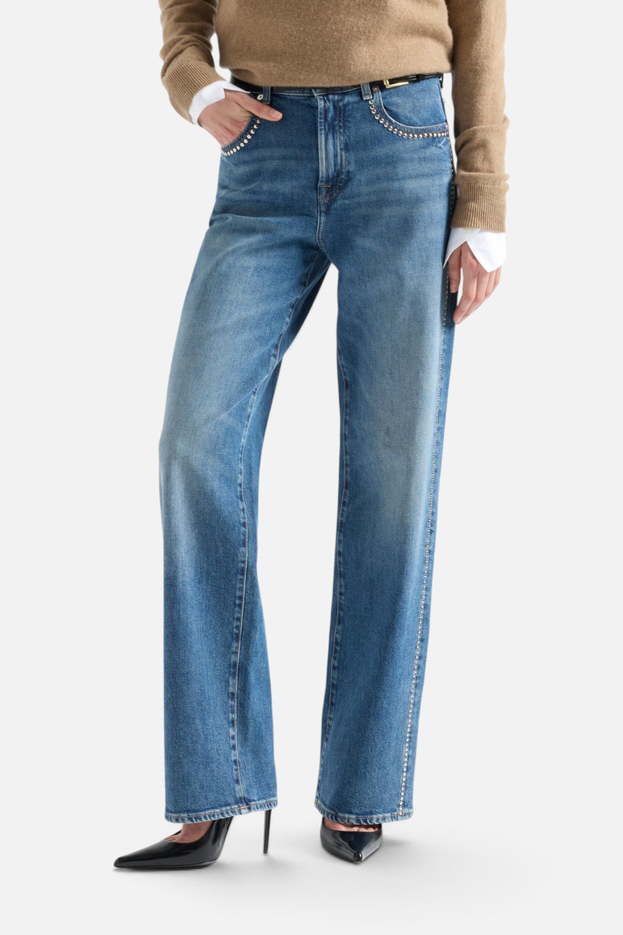 7 For All Mankind Stovepipe Straight in Avenue – detail