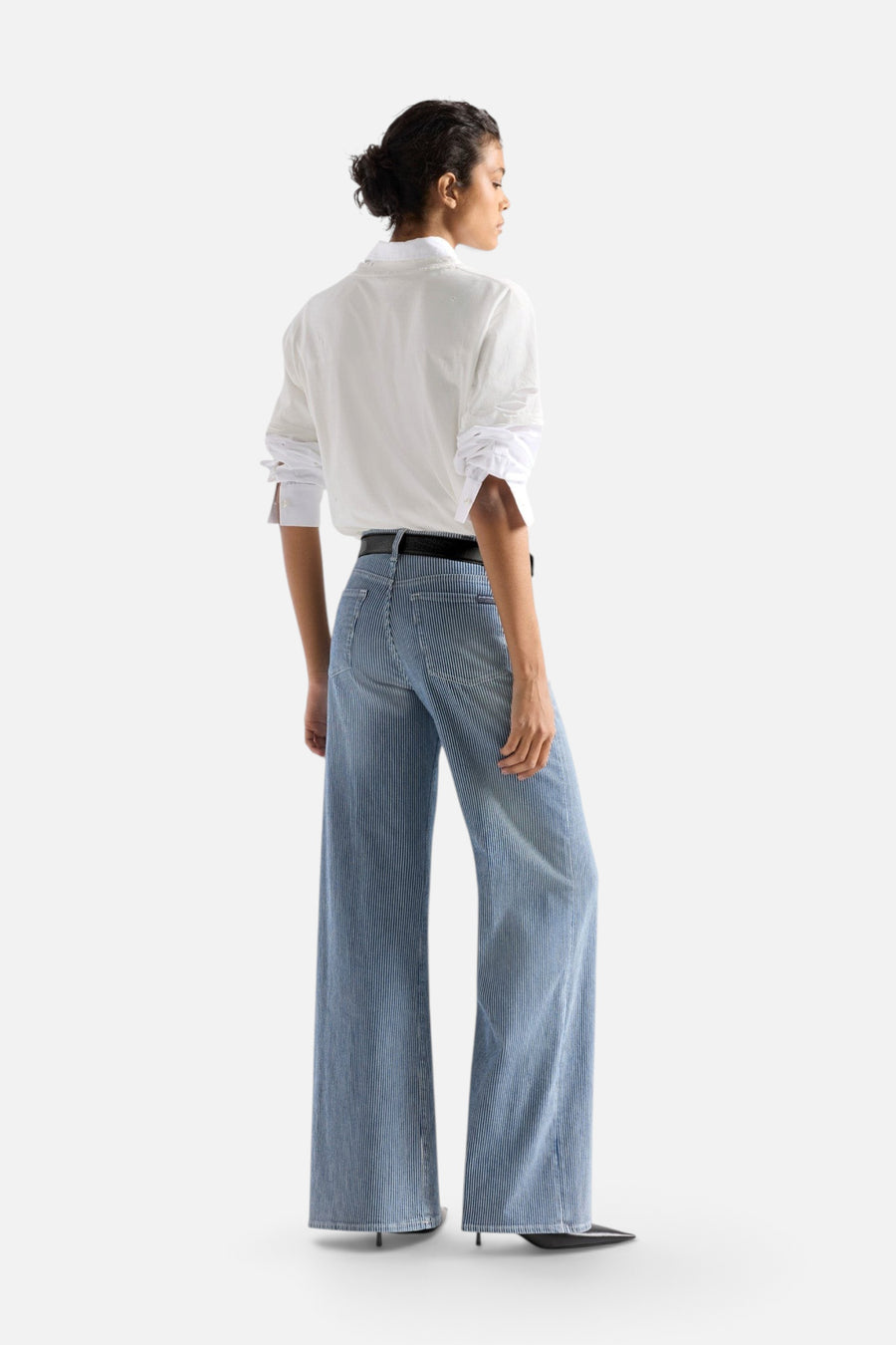 7 For All Mankind Tailorless Lotta in Portside – back view