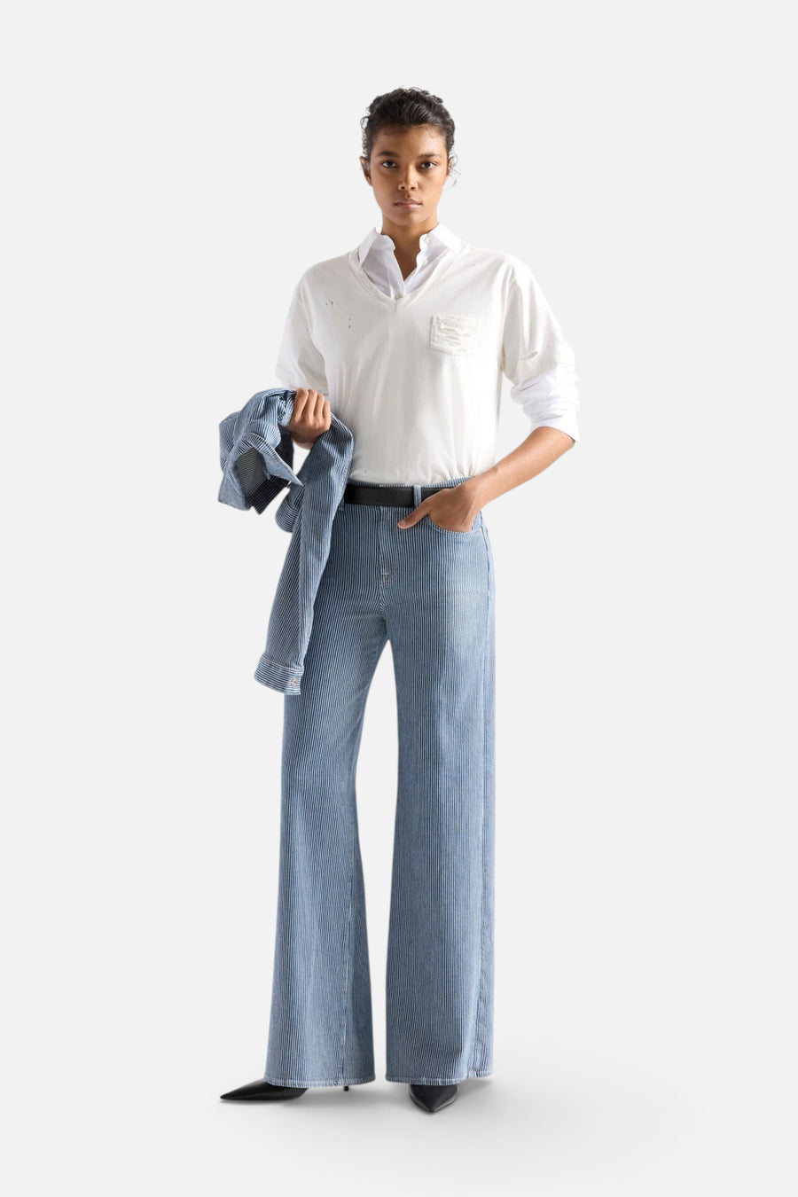 7 For All Mankind Tailorless Lotta in Portside – front view