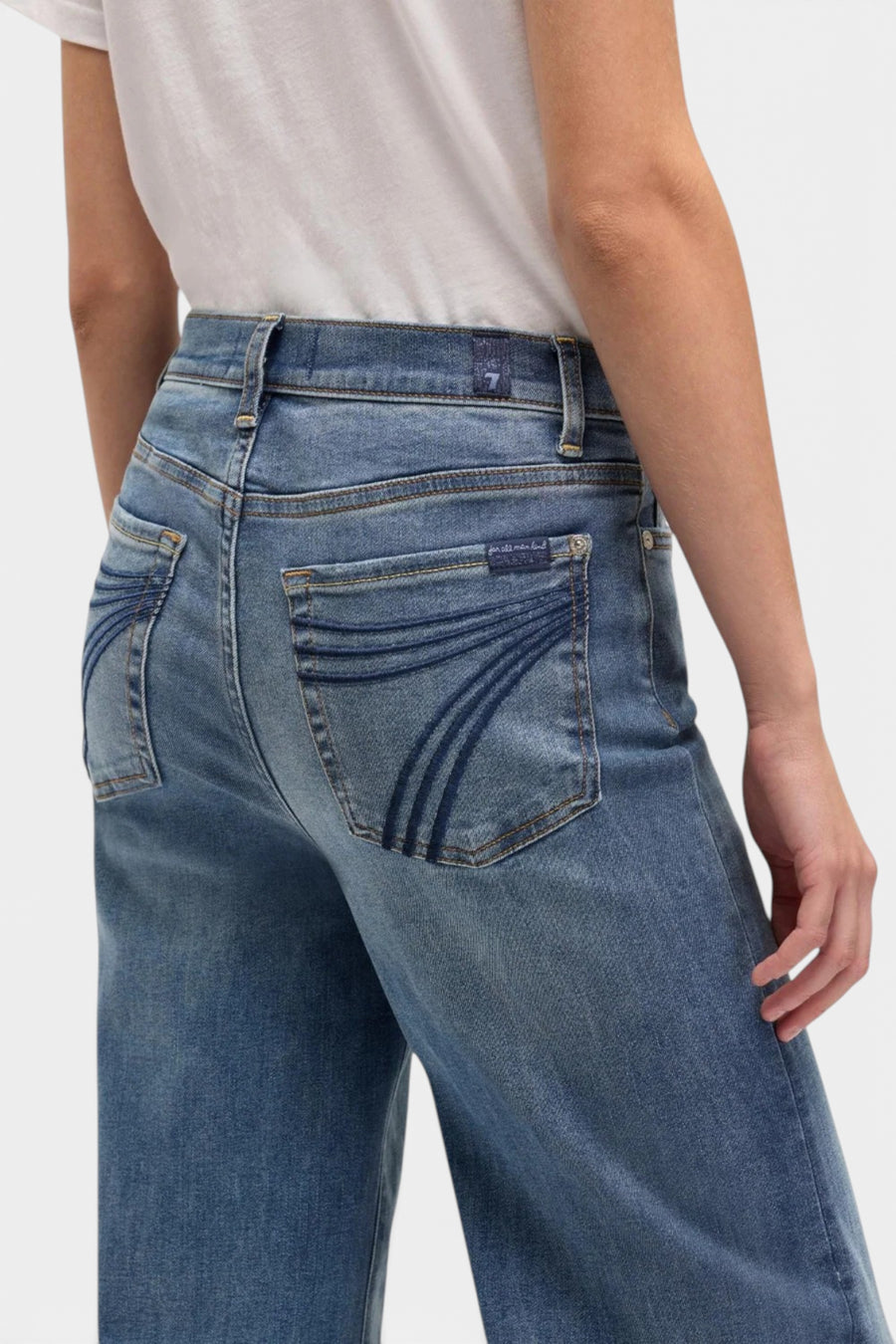 7 For All Mankind Ultra High Rise Jo Swim Illusion – detail