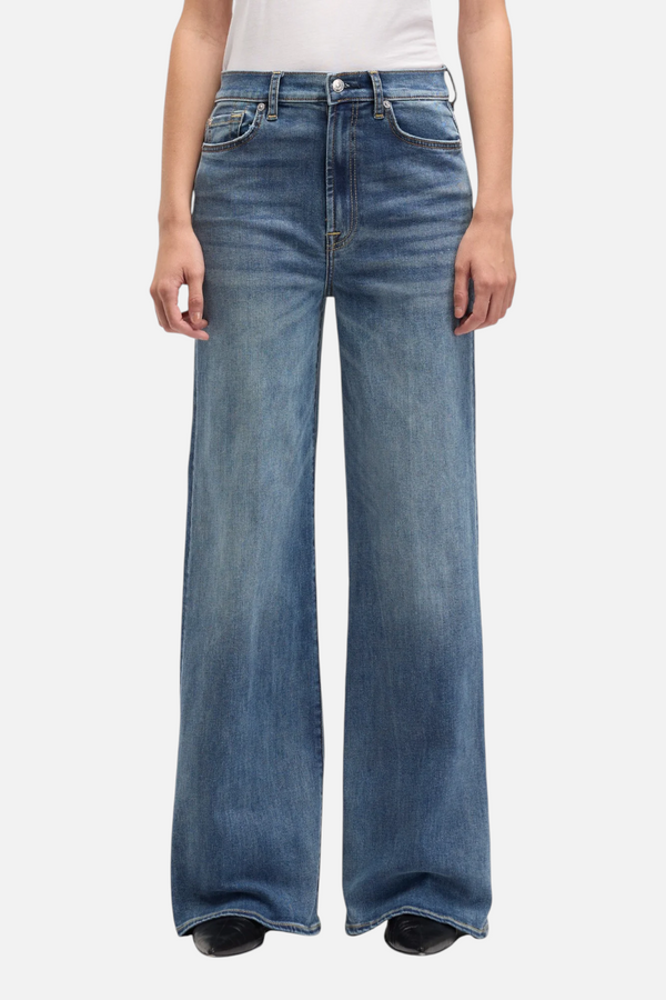 7 For All Mankind Ultra High Rise Jo Swim Illusion