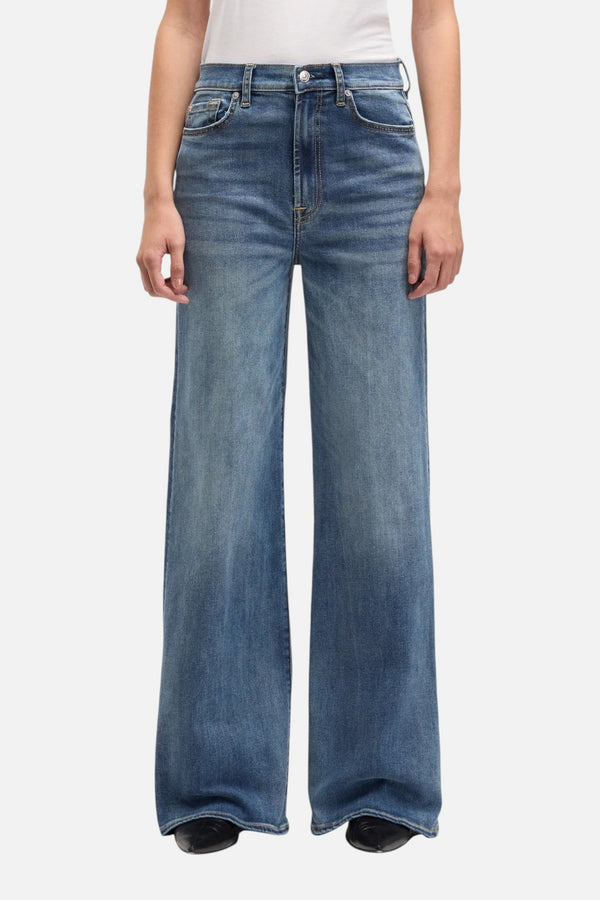 7 For All Mankind Ultra High Rise Jo Swim Illusion