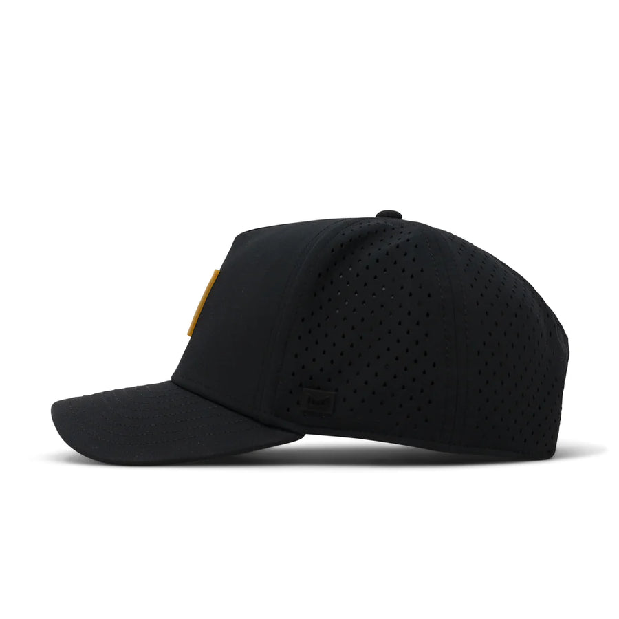 Melin Odyssey Stacked Hydro Hat in Black / Gum