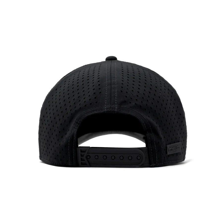 Melin Odyssey Stacked Hydro Hat in Black / Gum