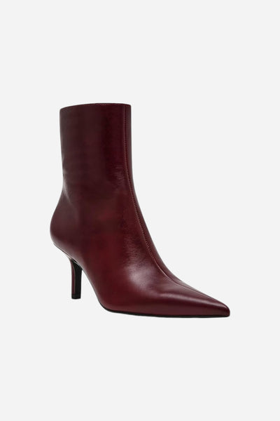ブーツカット　S マルーン　maroon maloon 21aw Steve Madden Alston Burgundy Leather Bootie – CHROME