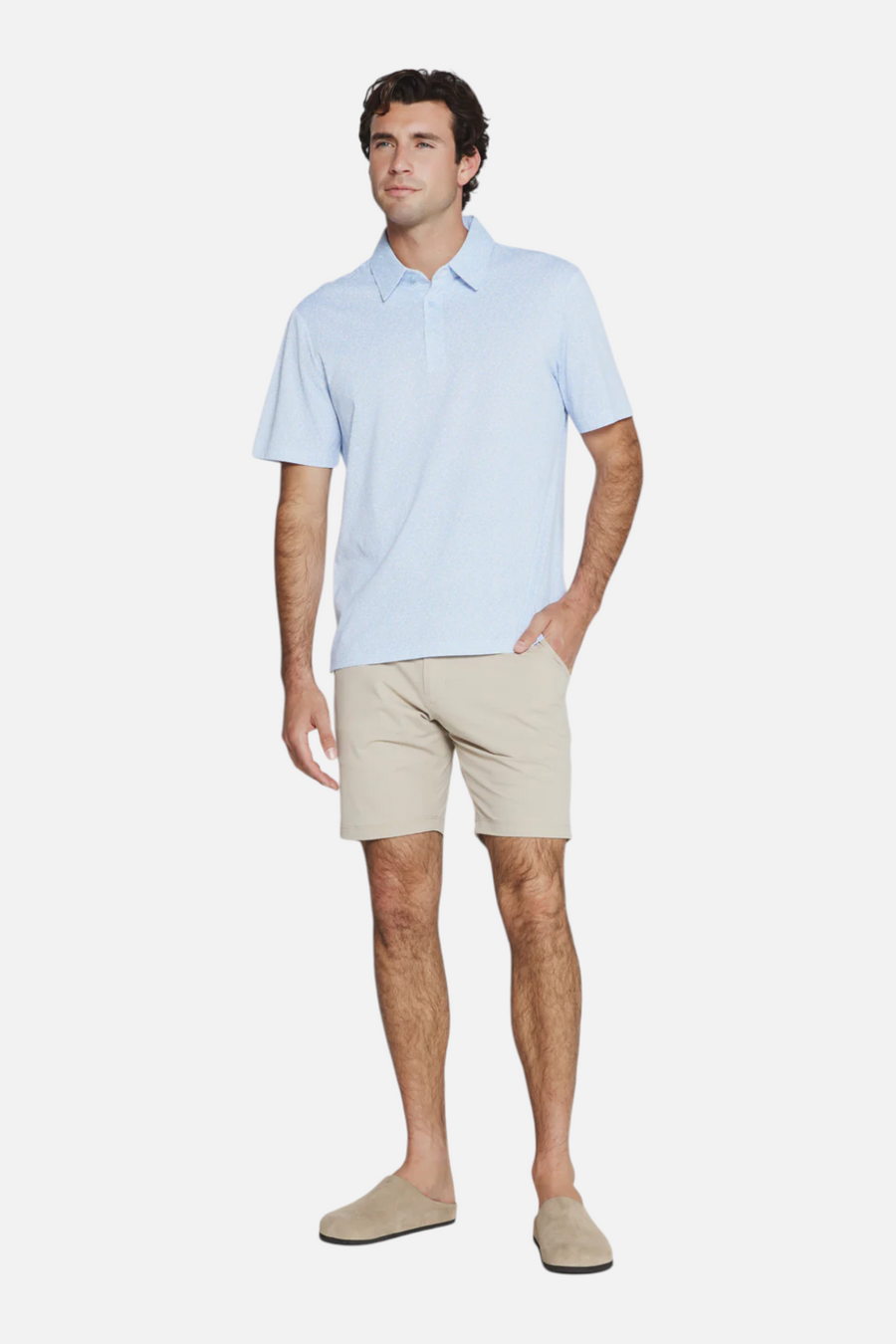 7 Diamonds Aires Polo in Light Blue