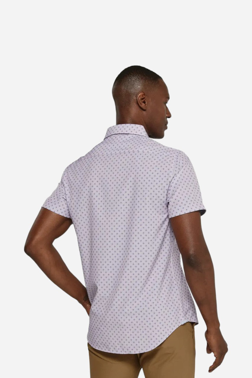 7 Diamonds Eldon Short Sleeve Shirt in Dusty Mauve