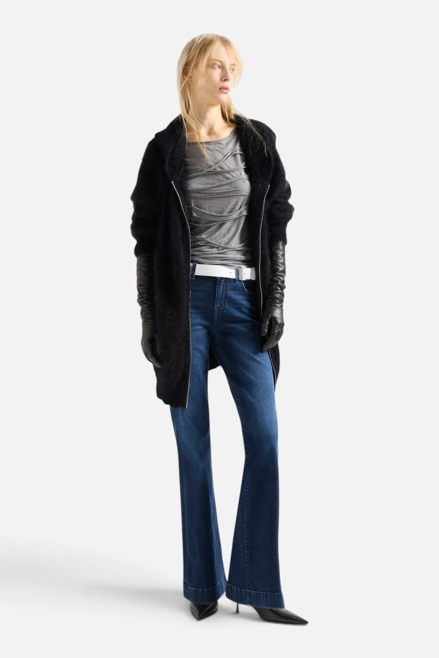 7 For All Mankind Dojo Mid-Rise Bootcut Jean in Shadowleaf