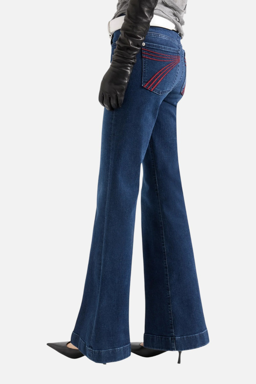 7 For All Mankind Dojo Mid-Rise Bootcut Jean in Shadowleaf