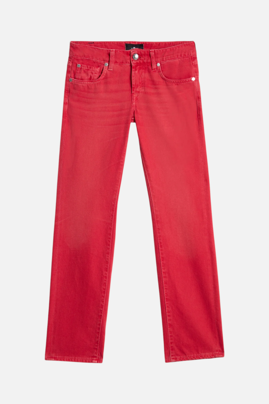 7 For All Mankind Low Rise Cigarette Jean in Flame