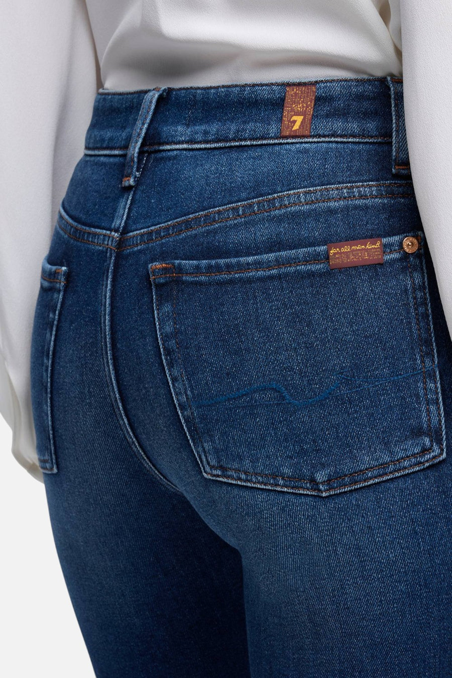 7 For All Mankind The Leggy Mid-Rise Bootcut Jean in Current