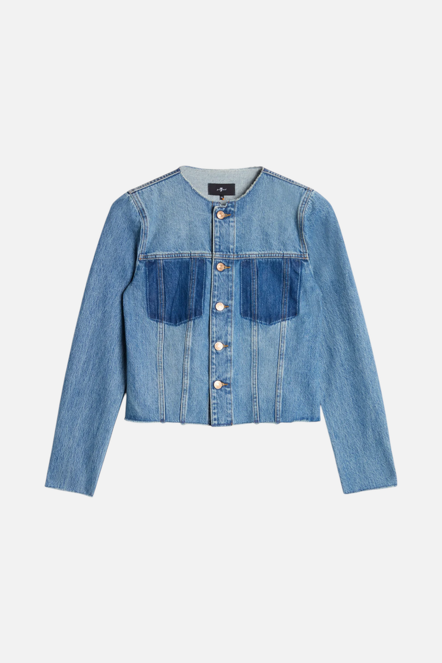 7 For All Mankind Vicky Denim Jacket in Shadowcrest