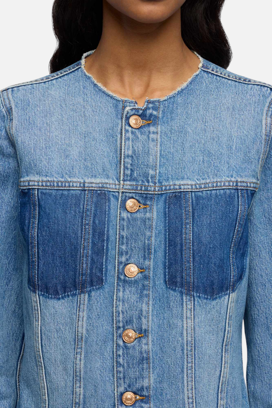 7 For All Mankind Vicky Denim Jacket in Shadowcrest