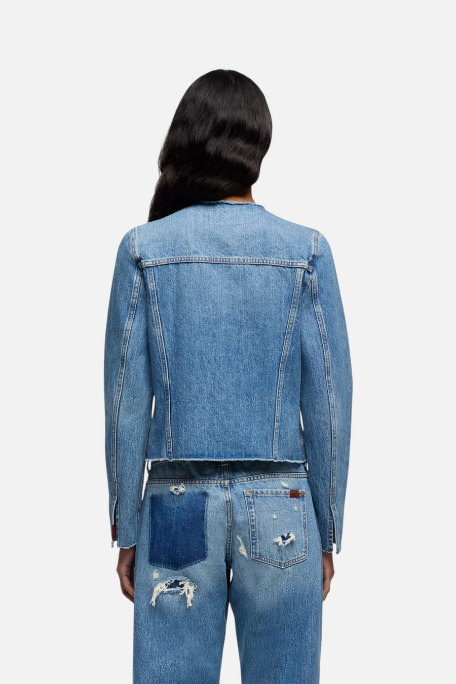 7 For All Mankind Vicky Denim Jacket in Shadowcrest