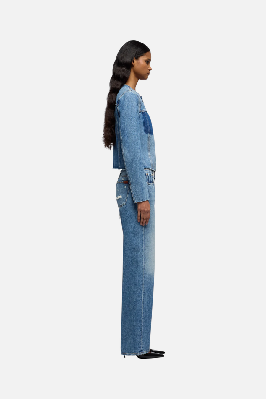 7 For All Mankind Vicky Denim Jacket in Shadowcrest