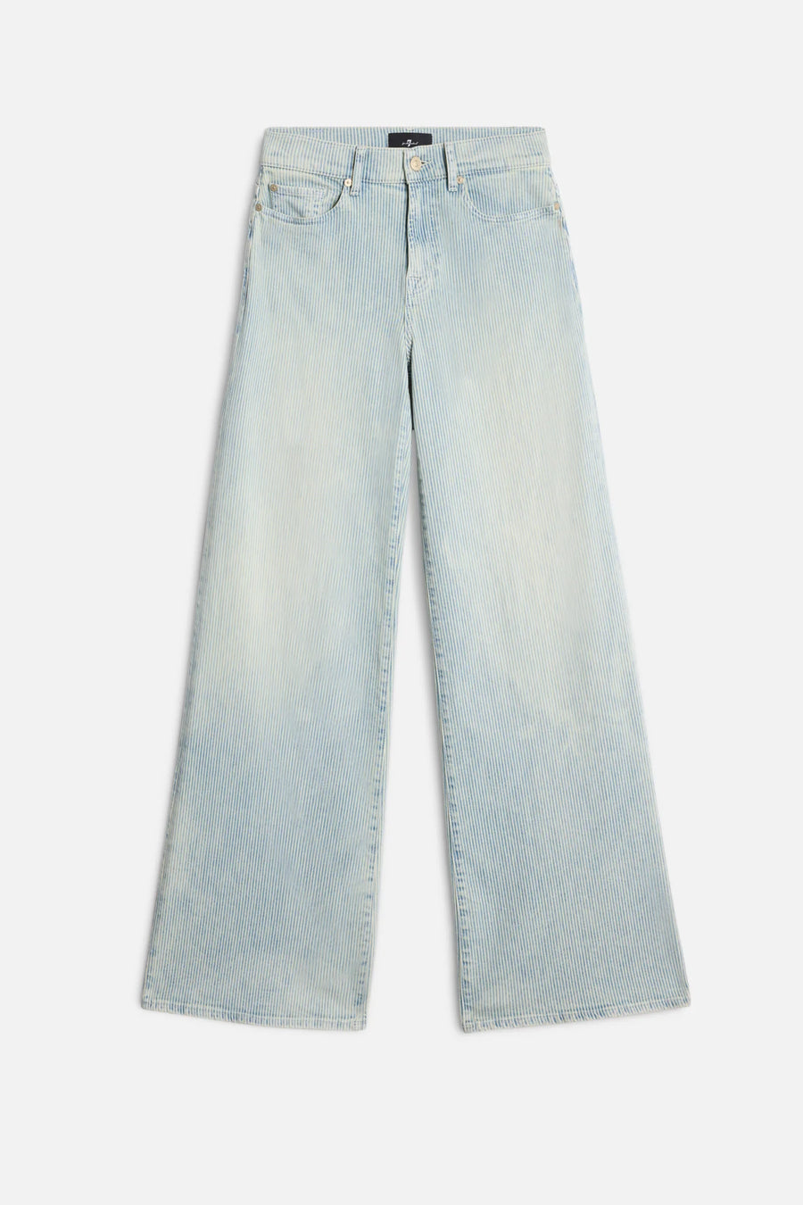 7 For All Mankind Wide Leg Jeans in Lotta Stripes