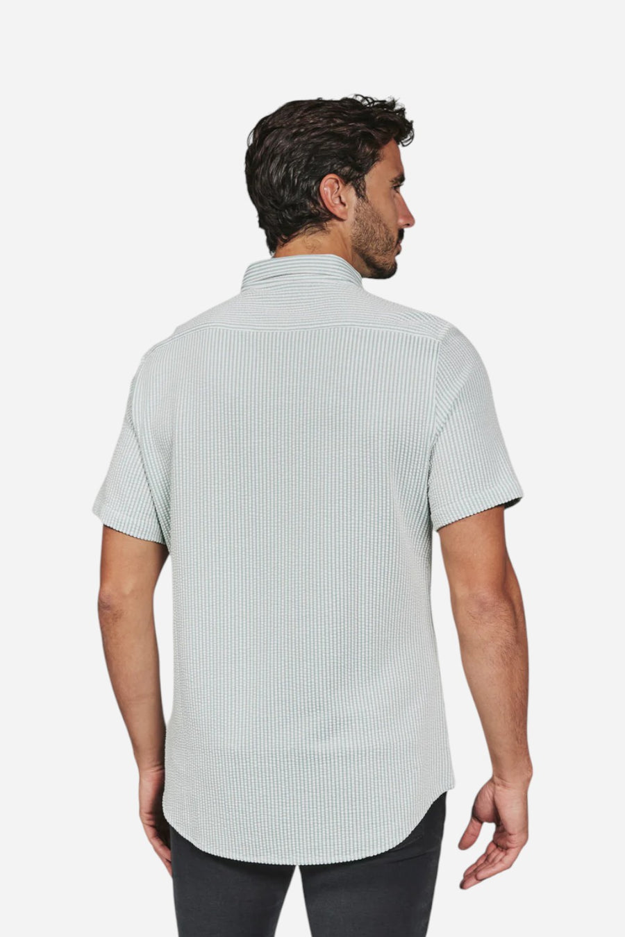7 Diamonds Keaton Short Sleeve Shirt in Seafoam