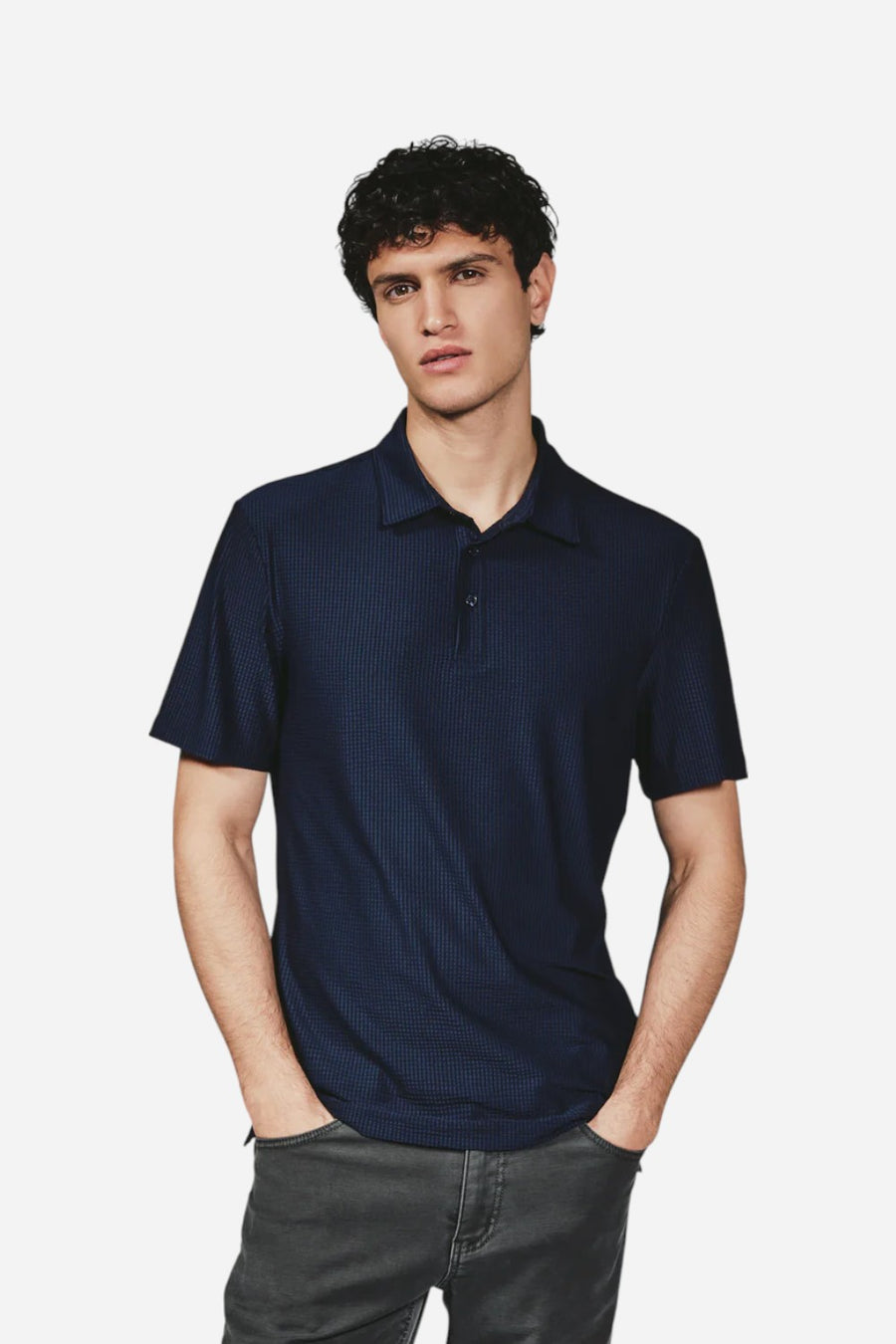 7 Diamonds Marlowe Polo in Navy