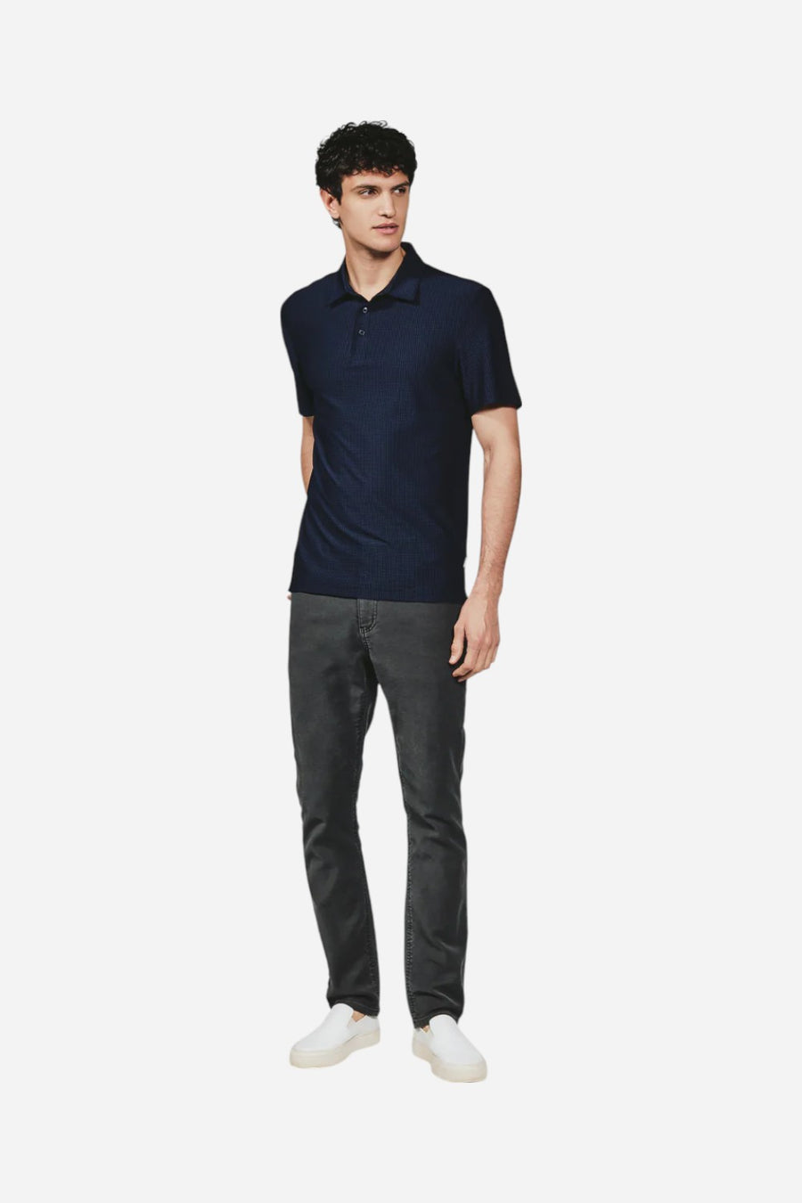 7 Diamonds Marlowe Polo in Navy