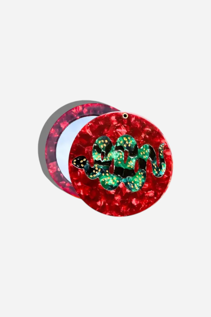 Solar Eclipse Snake Compact Mirror
