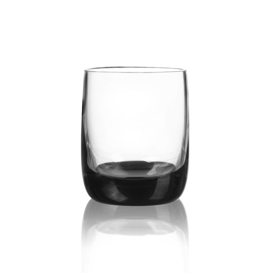 Qualia Glass Ebony Double Old Fashioned Glass, Set of 4
