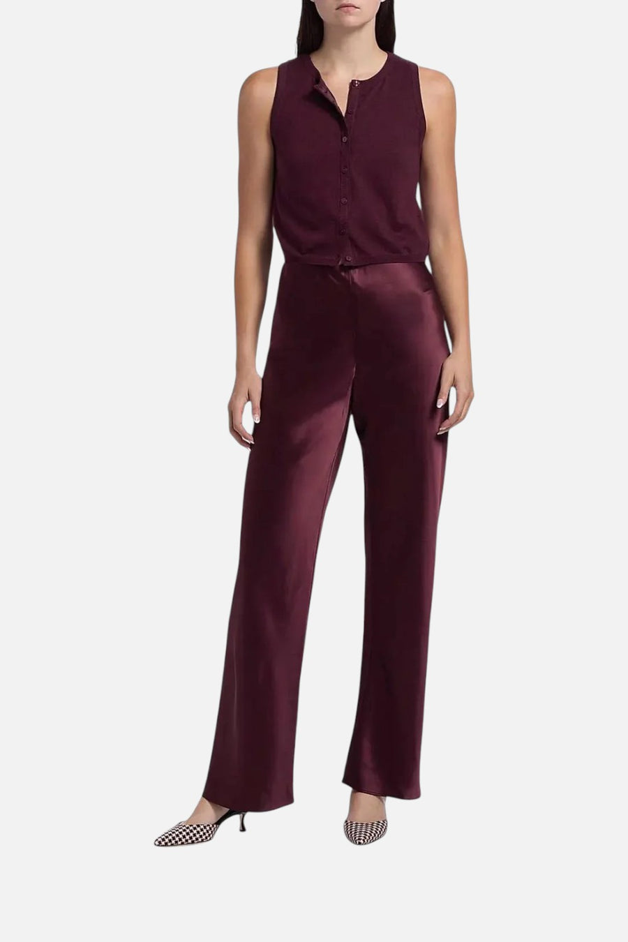 Cami NYC Dia Sweater Vest in Blackberry