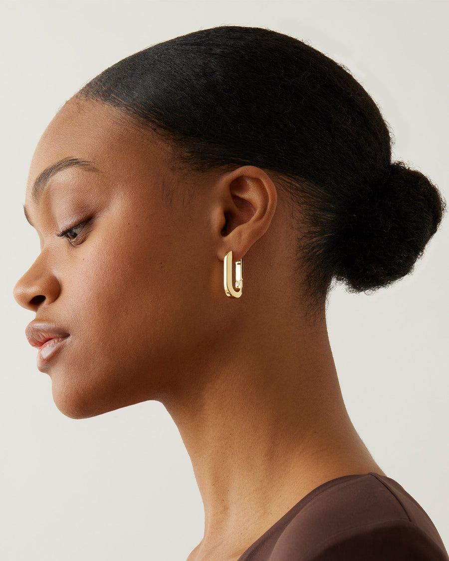 Jenny Bird U-Link Earrings in Gold