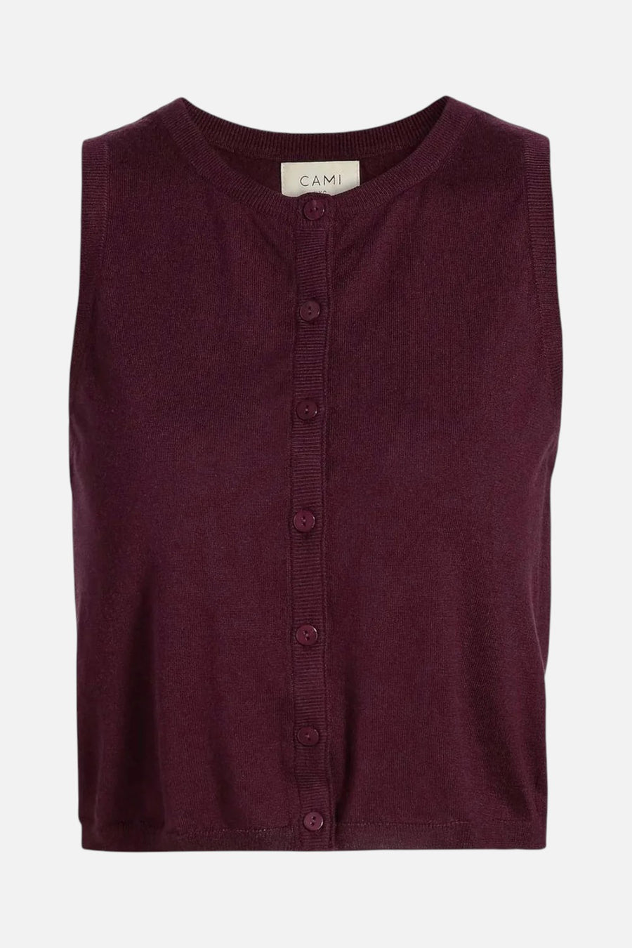 Cami NYC Dia Sweater Vest in Blackberry