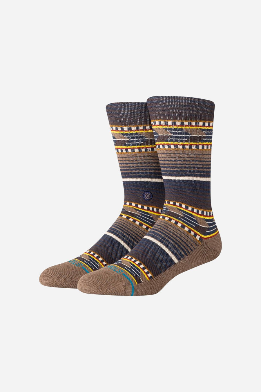 Stance Cedar Rock Crew Socks in Brown