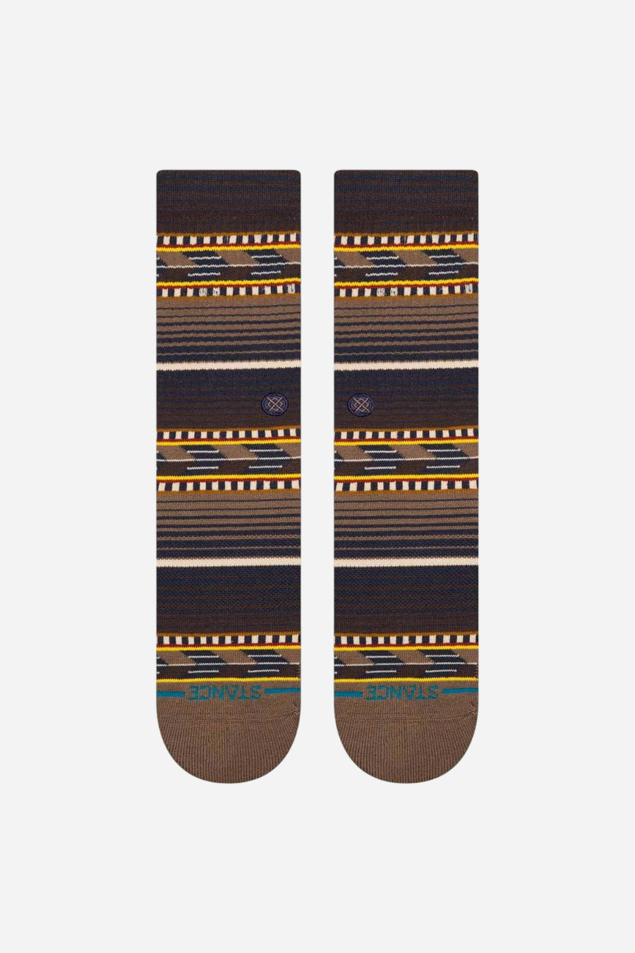 Stance Cedar Rock Crew Socks in Brown