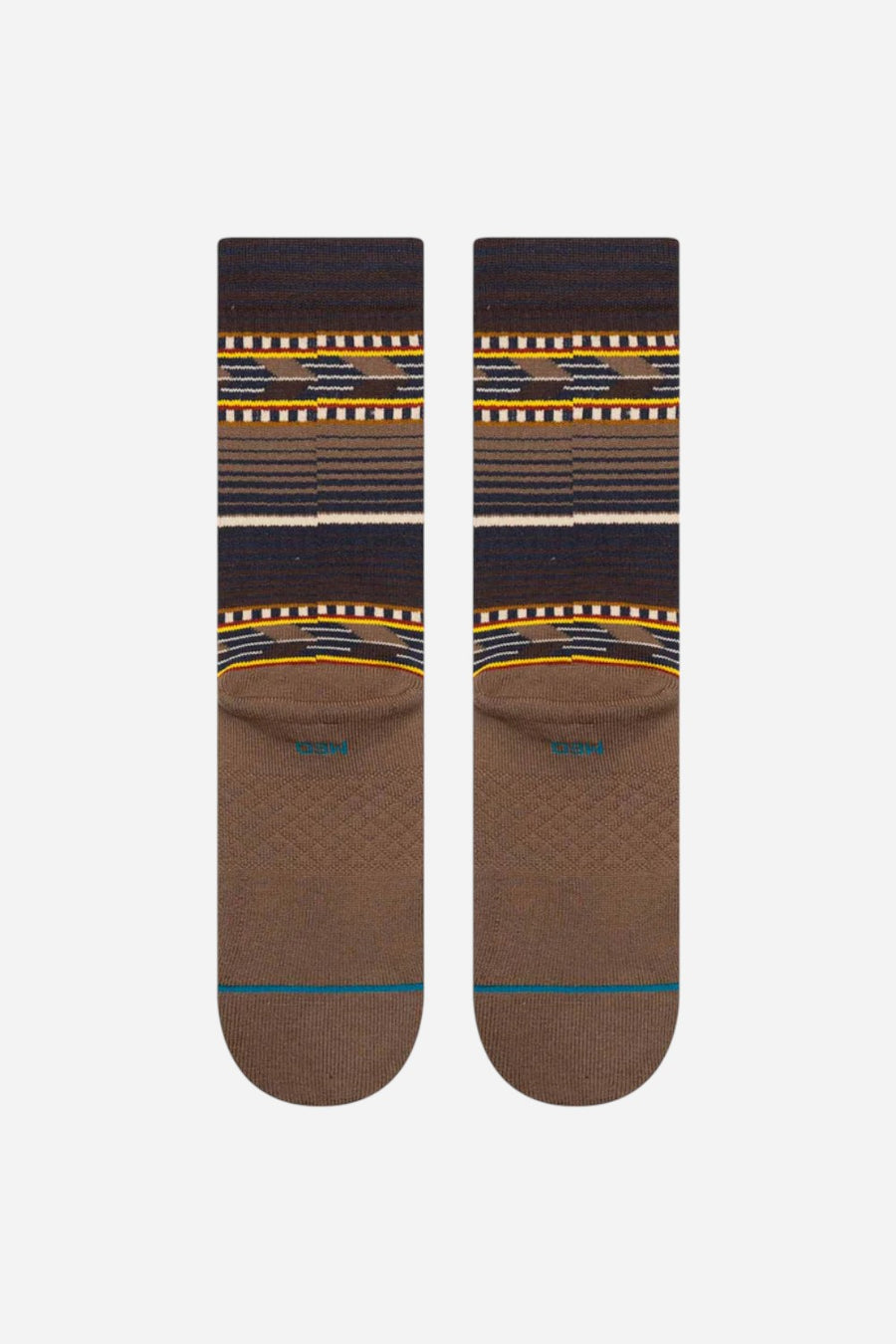 Stance Cedar Rock Crew Socks in Brown