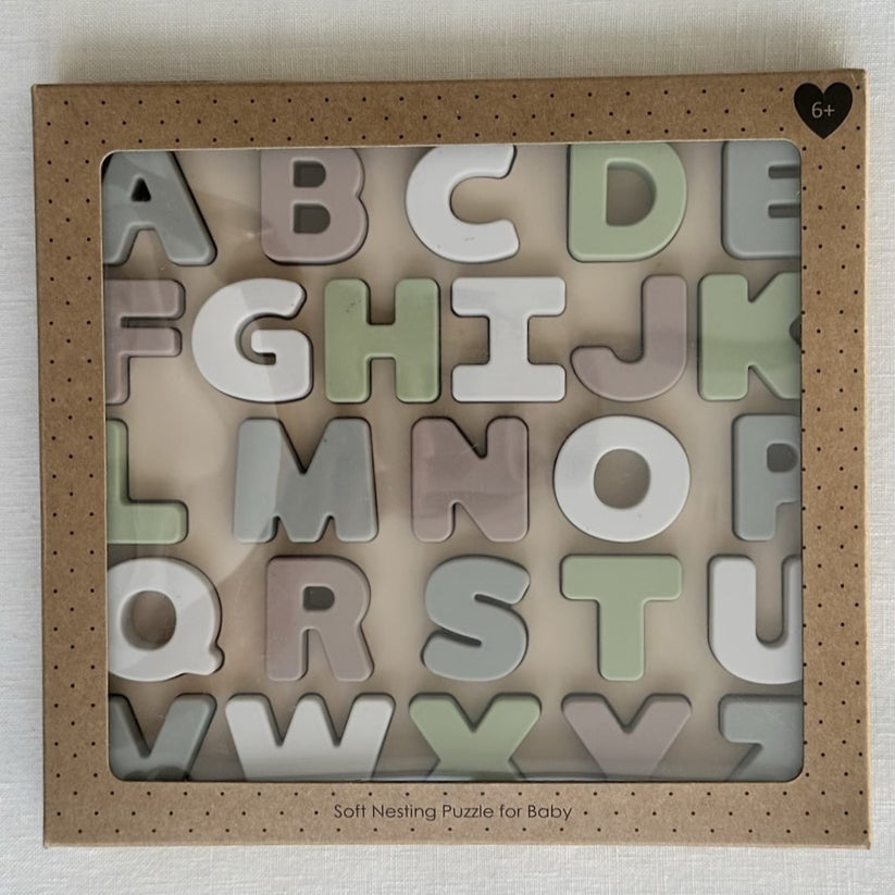 Ali + Oli ABC Soft Silicone Puzzle for Toddlers - 27 Pieces